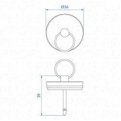 Plug for kitchen sink drain for caravans or motorhomes 39 mm - Img 4