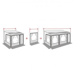 Privacy Room tent extension for Fiamma F45 awning