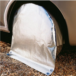 Protective reflective wheel cover