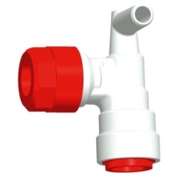 Racord unghiular cu supapă M20 / JG 12 mm pentru boiler și încălzire Truma