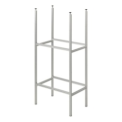 Rafturi din aluminiu pentru depozitare in garajul autorulotei – pachet de baza