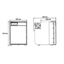 Sanjo SVR50L 46,5l 46,5litre fridge with compressor. 12/24V, for motorhome installation - Img 7