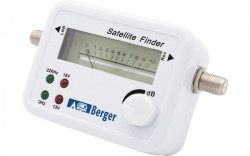 Sat-Finder with analogue display for quick alignment of mobile satellite dishes