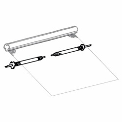 Set arcuri ax rolă pânză Thule pentru Omnistor 2000 / Light, stânga și dreapta (1500601199)