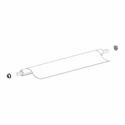 Set butuci rolă pânză Thule pentru plăcile de capăt Omnistor 5102 (1500602755)