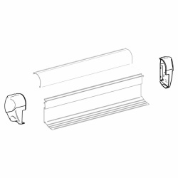 Set capace de capăt antracit Thule pentru Omnistor 5003 (1500602695)