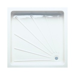 Shower bath tub 58 x 58 cm for installation in caravans or motorhomes