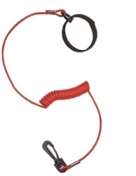 Spiral safety key holder, bracelet version