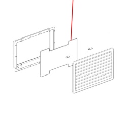 Winter cover for ventilation grille for Thetford refrigerators 39 x 21 cm, M - Img 3