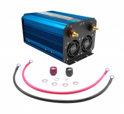 12V / 220V pure sine wave inverter, 3000W maximum with connection cables included