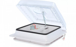 28 x 28 Berger hatch with included fan and mosquito net, transparent cover