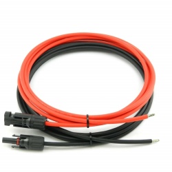 4 mm diameter connector cable for photovoltaic panels with MC4 connectors, 5 m
