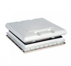 50 x 50 cm "Fiamma Vent" hatch 50 x 50 cm with opening on all sides and opaque white lid