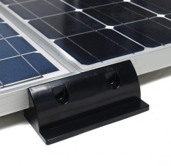 ABS profiles for connecting 2 photovoltaic panels, 2 pcs BLACK