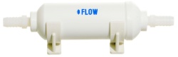 Activated carbon water filter for caravan water circuit