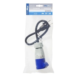 Adaptor from Schuko socket to CEE plug (40 cm), 16A IP44 protection - Img 6
