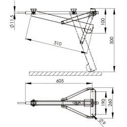 AL-KO Compact 800L stabiliser, 800 kg / piece, opening 50 cm - Img 2