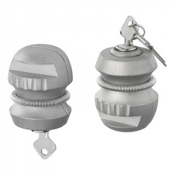 Anti-theft lock for towing system, made of sturdy metal, with funnel and 2 keys - Img 2