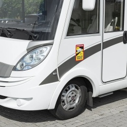 Autocolant reflectorizant unghi mort, pentru autorulote, obligatoriu in Franta - Img 3