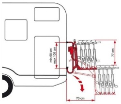Bike carrier Fiamma Carry-Bike LIFT 77 for motorhomes - Img 5