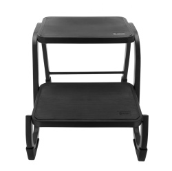 Blackline two-step metal ladder for caravans, maximum load 150kg, height 38 cm - Img 2