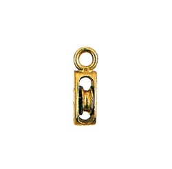 Brass pendant with block