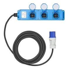 CEE extension cable with 3 Schuko sockets, length 10 m, cable 3 × 1.5 mm² - Img 11