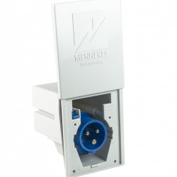 CEE plug with sliding lid