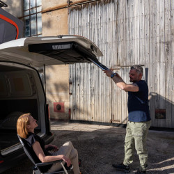 ChairBOXX module with 2 foldable seats with VW T5/6/6.1 tailgate cover - Img 7