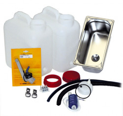 Complete "City Van" water assembly for motorhomes, commercial caravans