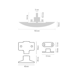 Complete locks for overhead locker doors, caravans - Img 2