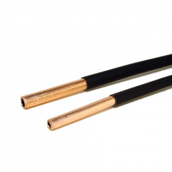 Copper gas pipe with external insulation, external diameter 8mm