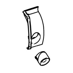 Cover LEFT opening mechanism Thule Omnistor 6300, SILVER - Img 3