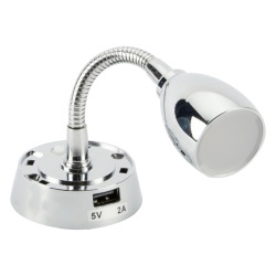 Dimatec Jolly Flexi Light 1,8 W cu priză USB, 4000 K, crom