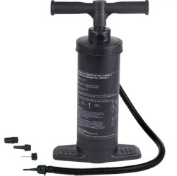 Double-action air pump for boats, inflatable tents and large air mattresses