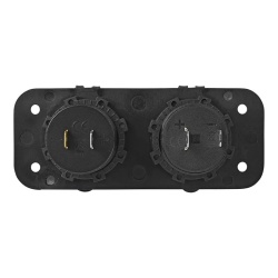 Double socket kit USB A + C, and 12V car socket, fl flush mounting - Img 5