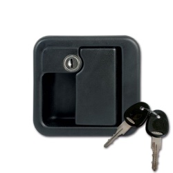 External lock FAP 1059 with hub and keys, BLACK
