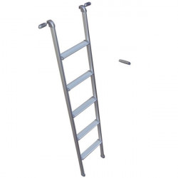Fixed ladder for alcove bed with fixing bracket included, height 165 cm, width 28 cm