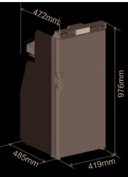 Frigider V90L cu compresor pentru montat in camper 87l, cu alimentare12V - Img 5