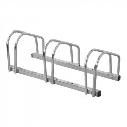 Galvanised steel outdoor bicycle rack, 3 places - Img 2