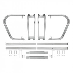 Galvanised steel outdoor bicycle rack, 4 places - Img 5