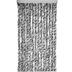 Grey chenille curtain, 185 x 56 cm - Img 3