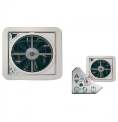 Hatch ventilator 40 x 40 "Airxcel Maxxfan Deluxe", remote control, rain, cover BLACK - Img 3