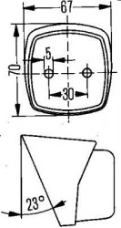 Headlamp position for motorhomes 23° inclined plane - Img 3