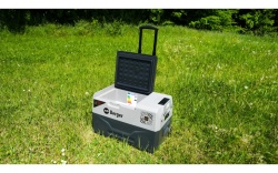 Lada frigorifica 29l cu compresor LG 12/24/230V, maner si roti de transport integrate - Img 8