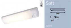 LED lamp with switch for caravan interior 24.8 x 6.4 cm - Img 4