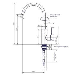 Lucca hot/cold water coil with mounting hole diameter ø 33mm - Img 3
