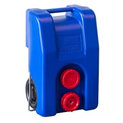 Mobile waste water tank (grey) 22,5l with handle and transport wheels