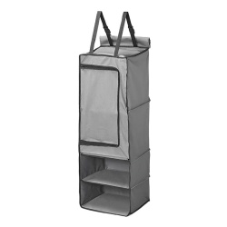 Multifunctional camping organiser with 4 compartments, 34 x 34 x 96 cm