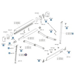 Picior de sprijin 300 pentru marchiza Fiamma F43 Van, stânga - Img 2